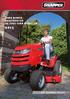 LAWN MOWER, HAGETRAKTOR OG ZERO TURN MODELLER 2015