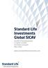 Standard Life Investments Global SICAV Société d investissement à capital variable Forenklet prospekt Mars 2012