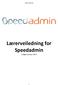 Lærerveiledning. Lærerveiledning for Speedadmin