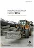 MINERALRESSURSER I NORGE 2014