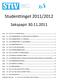 Studenttinget 2011/2012