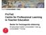 ProTed: Centre for Professional Learning in Teacher Education Senter for fremragende utdanning