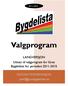 Valgprogram. LANGVERSJON Utkast til valgprogram for Gran Bygdeliste for perioden 2011-2015. KONTAKTINFORMASJON: post@granbygdeliste.no.