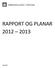 RAPPORT OG PLANAR 2012 2013