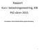 Rapport Kurs i belastningsmestring, KIB PIO våren 2015. Kursholdere: Kristin Randby Dahler og Nina Elisenberg