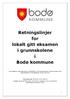 Retningslinjer for lokalt gitt eksamen i grunnskolene i Bodø kommune
