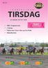 TIRSDAG. Sørlande TRAVPARK. Start 1. løp kl. 17.30 V65 kl. 18.00 V5 kl. 19.05. DD kl. 19.25 KR. 25,- T R A V P R O G R A M. 20. oktober 2015 kl. 18.