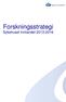 Forskningsstrategi Sykehuset Innlandet 2013-2016