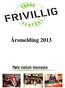 Frivilligsentralen Førde Årsmelding 2013. Innhaldsliste. 1.0 Innleiing... s. 3