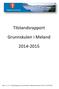 Tilstandsrapport. Grunnskulen i Meland 2014-2015