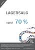 lagersalg opptil 70 %