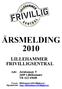 LILLEHAMMER FRIVILLIGSENTRAL. Adr: Jernbanegt. 9 2609 Lillehammer Tlf. 612 69600