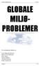 GLOBALE MILJØ- PROBLEMER