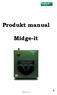 Produkt manual Midge-it Side 1 av 10