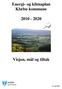 Energi- og klimaplan Klæbu kommune 2010-2020. Visjon, mål og tiltak