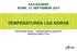 AAA-DAGENE ROMA, 13. SEPTEMBER 2014 TEMPERATUREN I AS NORGE