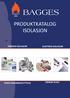 PRODUKTKATALOG ISOLASJON