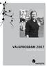 Valgprogram 2007 Gamle Oslo Venstre