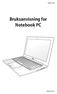 NW7165. Bruksanvisning for Notebook PC