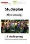 Studieplan. Aktiv omsorg. 15 studiepoeng