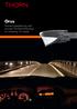 Orus. Avansert gatebelysning med innovativ Flat Beam -teknologi for montering i lav høyde