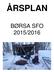 ÅRSPLAN BØRSA SFO 2015/2016