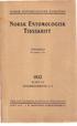 TIDSSKRIFT NORSK ENTOMOLOGISK IMDHOLR. DOBBELTHEFTE t-2 NORSK ENTOMOLOGISK FORENING BIND 111 OSLO 1832 :: A. W. BROOQER1S BOKTRPKKERI