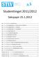 Studenttinget 2011/2012