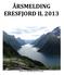 ÅRSMELDING ERESFJORD IL 2013