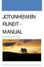 JOTUNHEIMEN RUNDT - MANUAL. [Les denne før start]