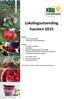 Lokallagsutsending hausten 2015