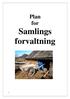 Plan for Samlings forvaltning