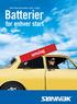 BATTERILEKSIKON 2007-2008. Batterier. for enhver start. omslag