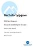 Bacheloroppgave. IDR600 Sport Management. Non operativ rehabilitering etter ACL ruptur. Veronica Liabø Johansen