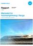 Rapport. Markedet for høyhastighetstog i Norge. Analyse av flypassasjerenes preferanser. Katrine Kjørstad Bård Norheim 12 / 2009