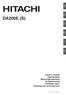 DA200E (S) Owner's manual Ägarhandbok Betjeningsvejledning Bruksanvisning Omistajan opas 970-32478-200 2007.08