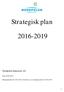 Strategisk plan 2016-2019