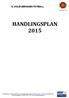 HANDLINGSPLAN 2015 IL HOLEVÆRINGEN FOTBALL