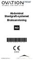 Abdominal Stentgraft-systemet Bruksanvisning