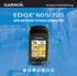 brukerveiledning Edge 605/705 GPS-AKTIVERT SYKKELCOMPUTER