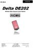 Delta DE202. Wireless Radio Remote Control System. Bruks og installasjonsveiledning