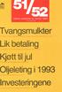 Tvangsmulkter. Lik betaling. K til. lnvesteringene. Ol l t 1 993