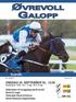 Øvrevoll Galopp ONSDAG 24. SEPTEMBER KL. 12.00