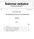 Interne notater UTVALG STATISTISK SENTRALBYRÅ MED REPRESENTASJON FRA STATISTISK SENTRALBYRÅ JUNI 1984. Side INNHOLD