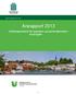 Rapport publisert 15.01.2014. Årsrapport 2013. Utviklingssenteret for sykehjem og hjemmetjenester i Aust-Agder