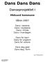 Dans Dans Dans. Danseprosjektet i. Midsund kommune. Våren 2007. Dans i skolene Dans i klubbene Dans i fritida Dans i hverdagen