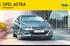 OPEL ASTRA. Instruksjonsbok