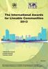 The International Awards for Liveable Communities 2013