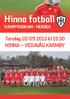 Hinna fotball KAMPPROGRAM - HERRER