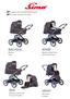 BAGVOGN Bagvogn Pram. KOMBI Bagvogn og Sportsvogn Pram and Pushchair. DUO Bagvogn og Sportsvogn Pram and Pushchair. SPORT Sportsvogn Pushchair